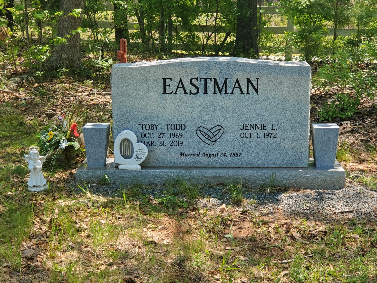 grey granite companion monument