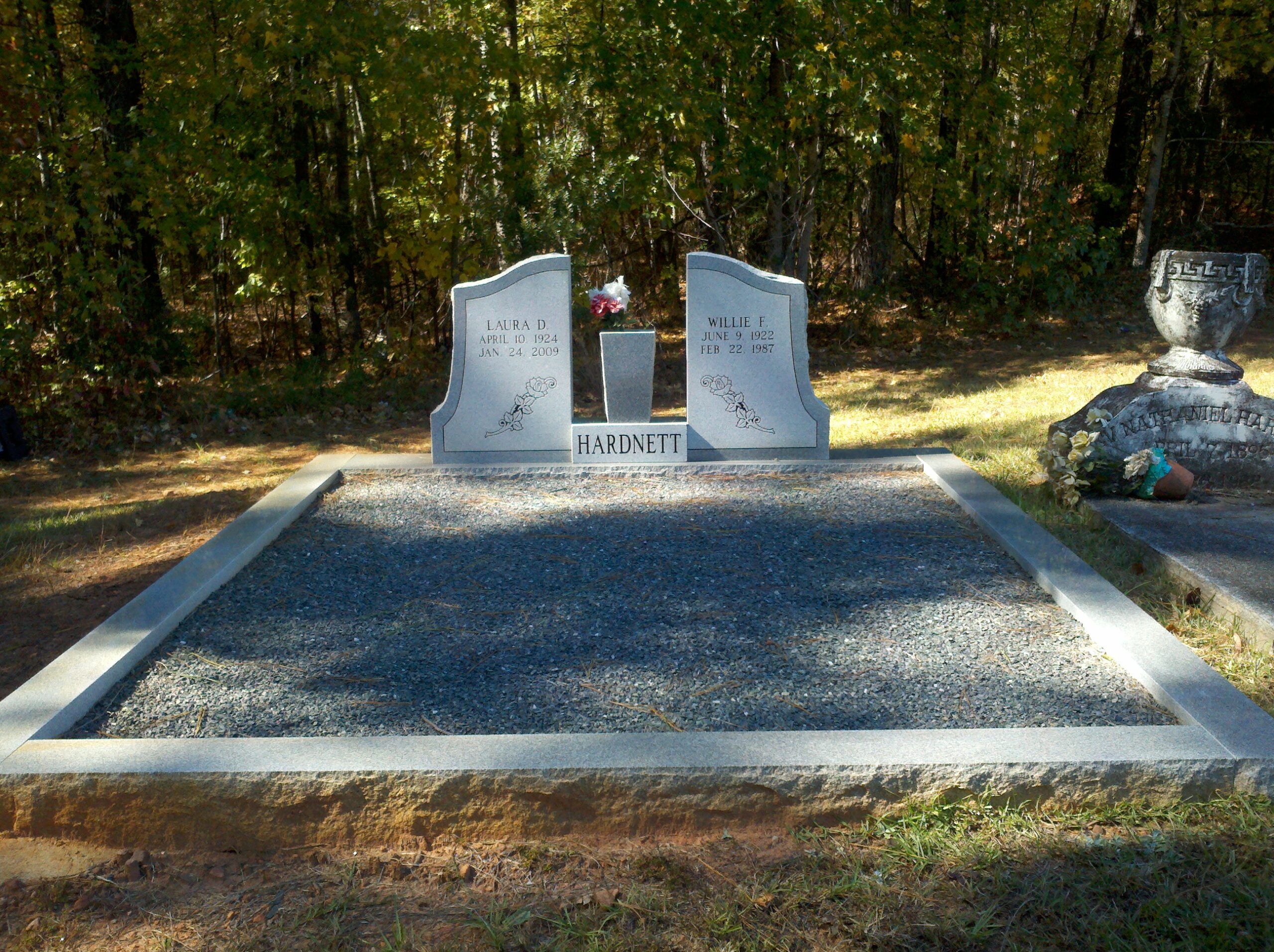 coping wall around plot